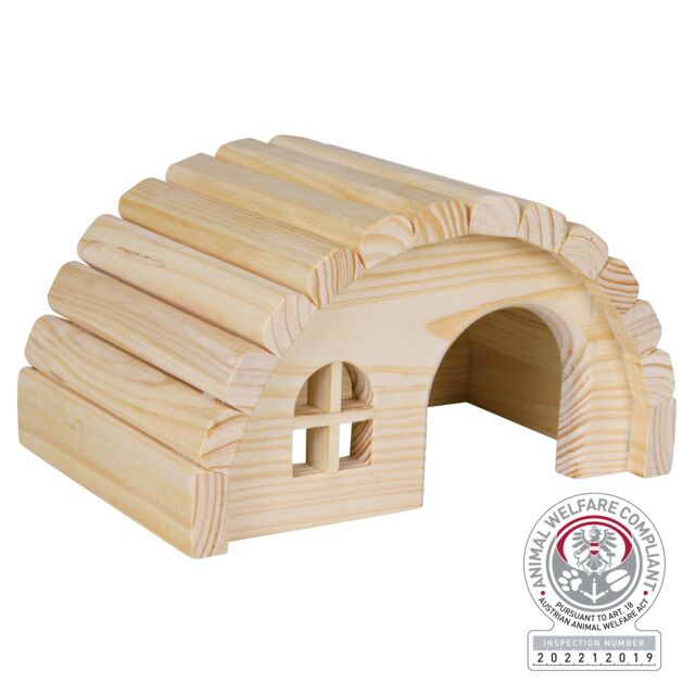 Trixie Wooden House for Small Animals Guinea Pig, Dwarf Rabbit