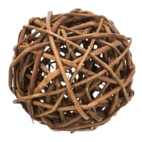 Trixie Wicker Ball 10cm Small Animal Toy for Guinea Pigs, Dwarf Rabbits etc.