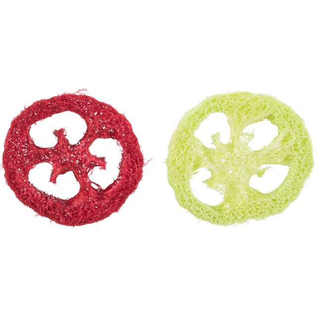 Trixie Set of Loofah Discs Small Animal Toys