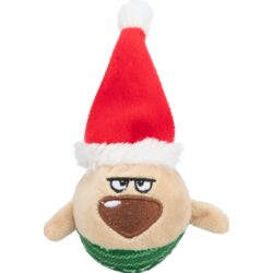 Trixie Christmas Gnome Rattle Ball Dog Toy 6x12cm. plush