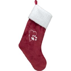 Trixie Christmas Stocking 47cm. red/white