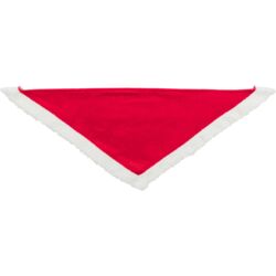 Trixie Christmas Neckerchief Dog Fashion velvet look 55cm. red