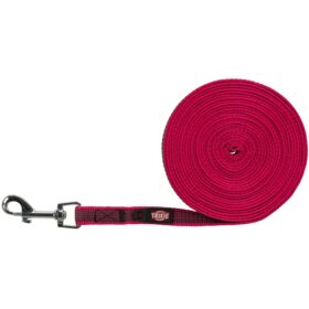 Trixie Tracking Dog Leash, rubberised. S–M: 5 m/15 mm, fuchsia