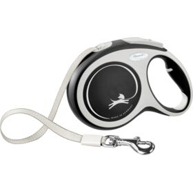 flexi New COMFORT Tape Leash L 8m. 50kg. Dog Lead Black