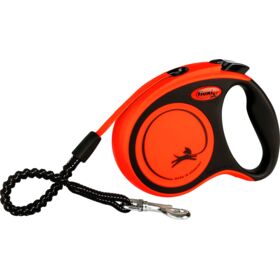 flexi XTREME tape dog leash S 5m. 20kg. black/orange