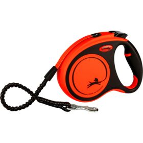 flexi XTREME tape dog leash M 5m. 35kg. black/orange