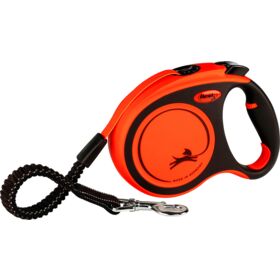 flexi XTREME tape dog leash L 5m. black/orange