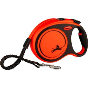 flexi XTREME tape dog leash L 8m. 55kg. orange/black