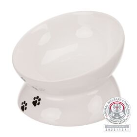 Trixie Elevated Ceramic Cat Bowl 0.15l. 13cm. white