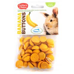 Critters Choice Banana Buttons Treats for Small Animals 40g.