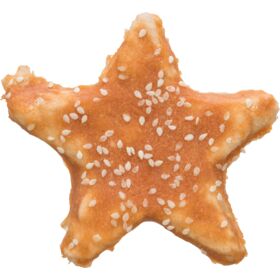 Trixie Denta Fun Chicken Star Dog Treat 9cm. 30g.