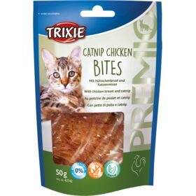 Trixie PREMIO Catnip Chicken Bites Cat Treats. Chicken Breast and Catnip  75% meat 50g.