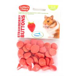 Critters Choice Strawberry Buttons Treats for Small Animals 40g.