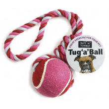 Ruff'n'Tumble Tug'a'Ball 3" Dog Toy