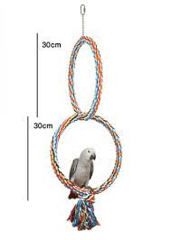 Sky Pets Coloured Double Ring Bird Toy 30 x 60cm.