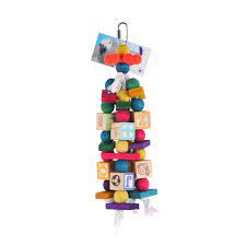 Sky Pets Coloured Blocks Bird Toy 12 x 32cm.