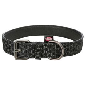 Trixie Night Reflect Dog Collar M-L 38-47cm/25mm Black