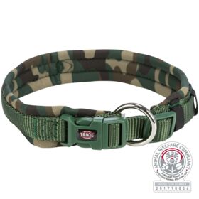 Trixie Premium Dog Collar with Neoprene Padding Extra Wide XS-S 27-35cm/10mm Camouflage/Forest Green