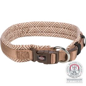 Trixie Premium Dog Collar with Neoprene Padding Extra Wide XS-S 27-35cm/10mm Boho Diamond/Caramel