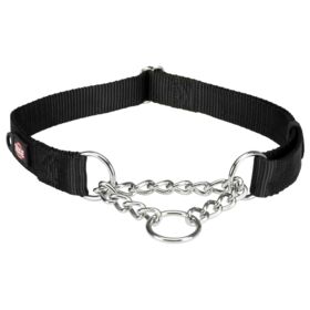 Trixie Premium Semi-Choke Dog Collar L-XL 45-70cm/25mm Black