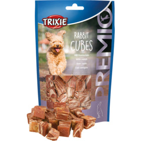 Trixie PREMIO Rabbit Cubes Dog Treats 100g.