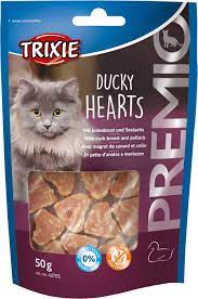 Trixie PREMIO Ducky Hearts Cat Treats 50g.