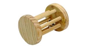 Sky Pets Wooden Rattle 5x7cm. Small Animal Toy