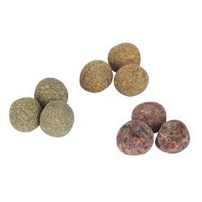 Sky Pets Baked Hay Balls 3x3cm. pack of 3 Carrot Treat for Small Animals