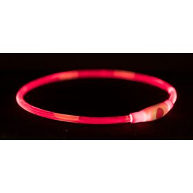 Trixie USB Flash Light Ring S-M 40cm/8mm. Red