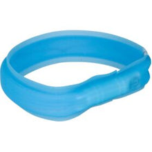 Trixie Flash Light Band USB extra wide M-L 50cm/30mm. Blue
