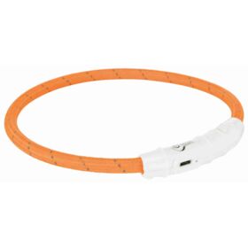 Trixie Flash Light Ring USB M-L 45cm/7mm. Orange