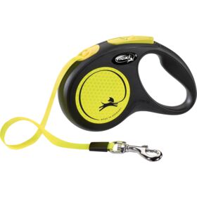 flexi New NEON Tape Dog Lead S 5m. 15kg. neon yellow