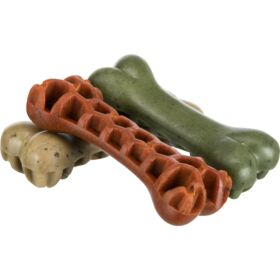 Trixie Denta Fun Veggie Honey Comb Bone Dog Treat 8.5cm. 28g.