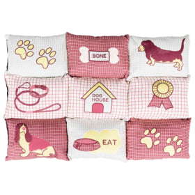 Trixie Dogs Lying Mat Patchwork 80x55cm. red/beige