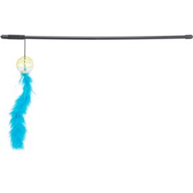 Trixie Playing Rod with Feather & Rattling Ball Cat Toy 46cm.