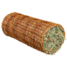 Trixie Wicker Tunnel with Hay & Carrot for Small Animals 15x33cm 110g small rodents