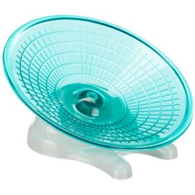 Trixie Running Disc for mice/hamsters  17cm. light grey/turquoise